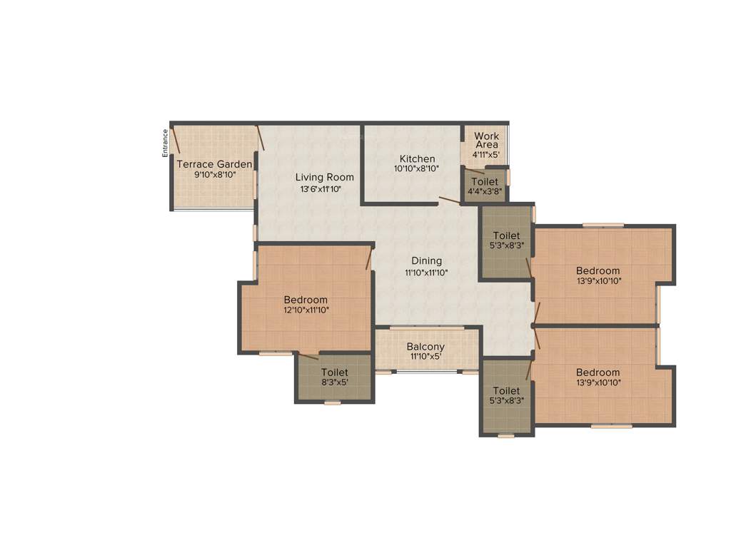 Jos Grand Aristo (3BHK+4T (1,851 sq ft) 1851 sq ft)