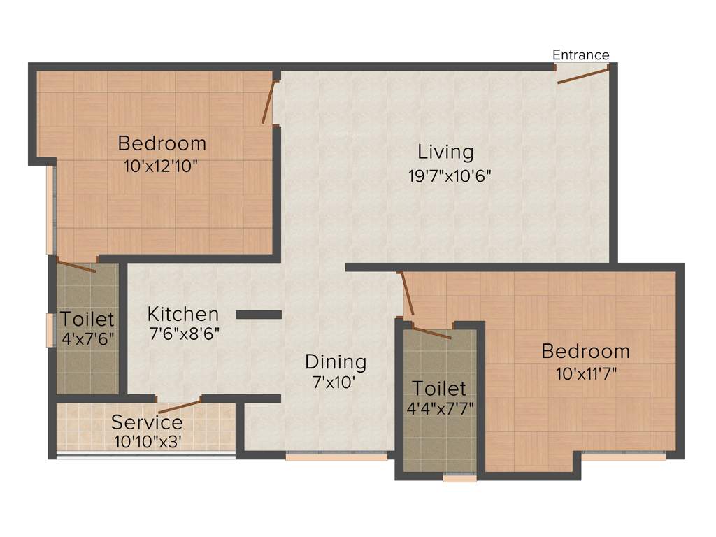 Keerthi Onella Hive (2BHK+2T (1,010 sq ft) 1010 sq ft)