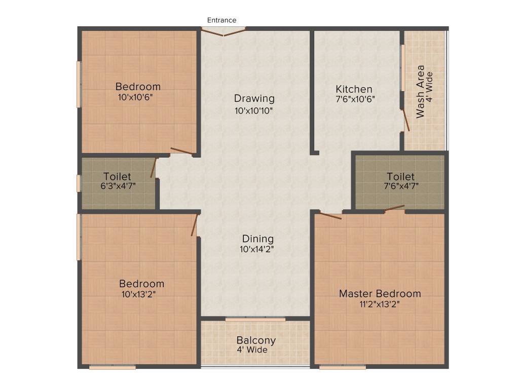 Legend Opera (3BHK+3T (1,238 sq ft) 1238 sq ft)