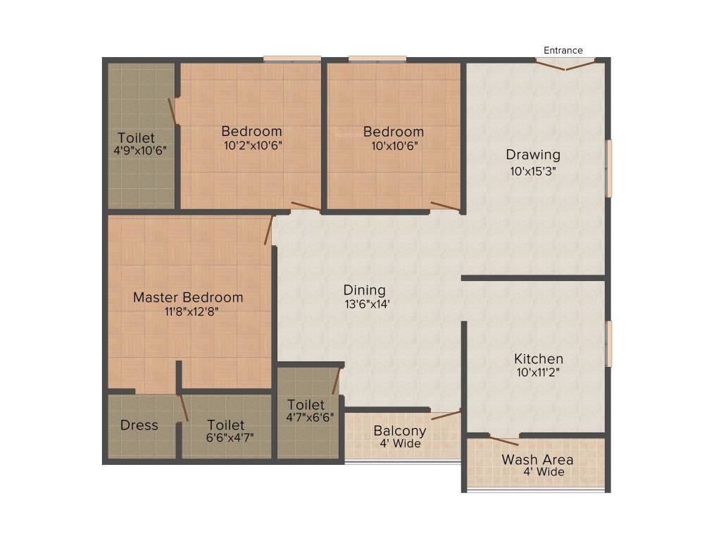 Legend Opera (3BHK+3T (1,397 sq ft) 1397 sq ft)