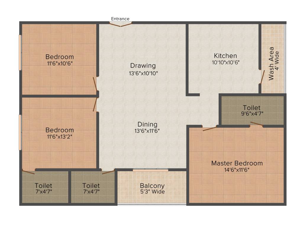 Legend Opera (3BHK+3T (1,475 sq ft) 1475 sq ft)