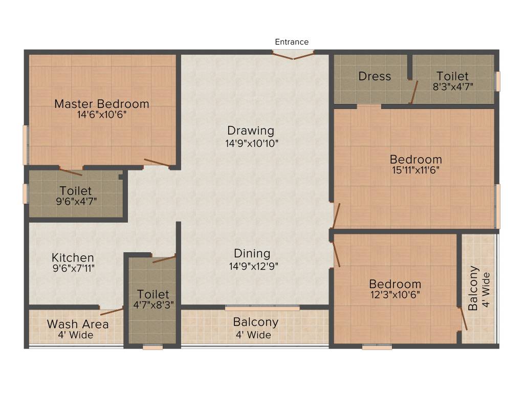 Legend Opera (3BHK+3T (1,680 sq ft) 1680 sq ft)