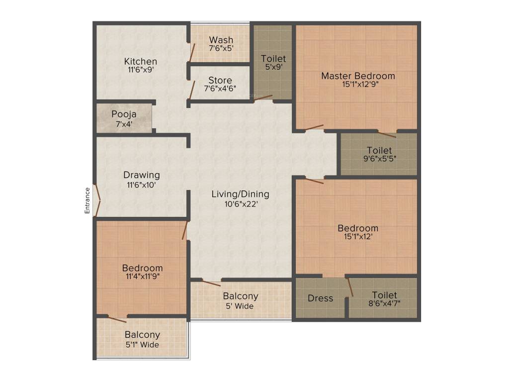 Legend Opera (3BHK+3T (1,979 sq ft) 1979 sq ft)