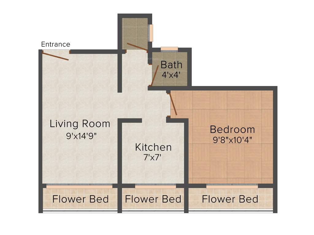 Ganesh Builders Mumbai Narayan Residency 1BHK+1T (633 sq ft)