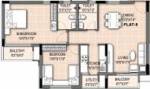 Indiabulls Infraestate Centrum (2BHK+2T (1,015 sq ft) 1015 sq ft)