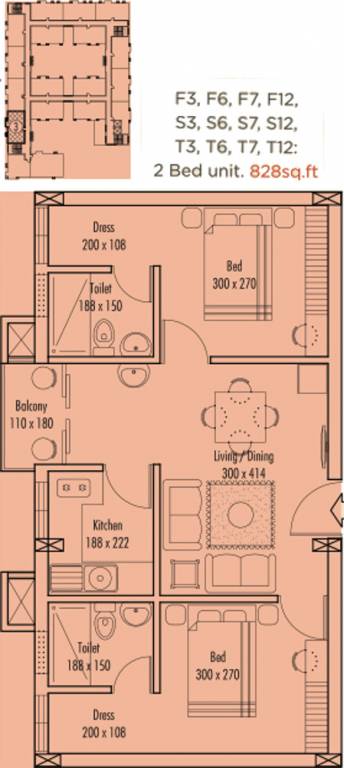 Jos Silver Square (2BHK+2T (828 sq ft) 828 sq ft) Jos Silver Square (2BHK+2T (828 sq ft) 828 sq ft)