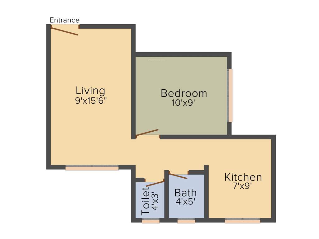 Shelter Madhukar Galaxy (1BHK+1T (555 sq ft) 555 sq ft)