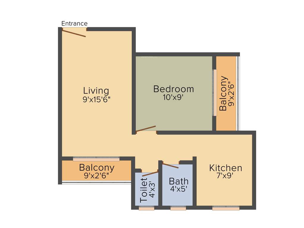 Shelter Madhukar Galaxy (1BHK+1T (620 sq ft) 620 sq ft)