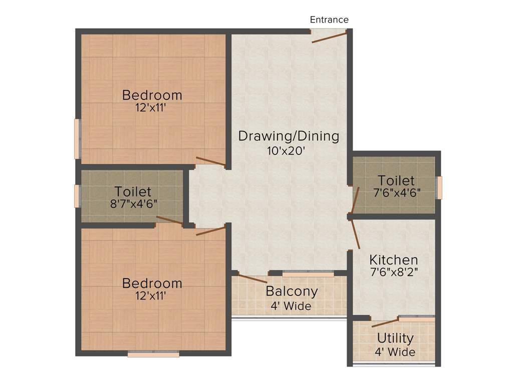 Shuvam Palace (2BHK+2T (1,147 sq ft) 1147 sq ft)