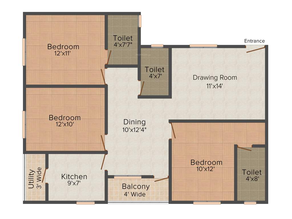 Shuvam Palace (3BHK+3T (1,538 sq ft) 1538 sq ft)