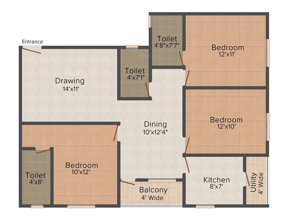 Shuvam Palace (3BHK+3T (1,546 sq ft) 1546 sq ft)