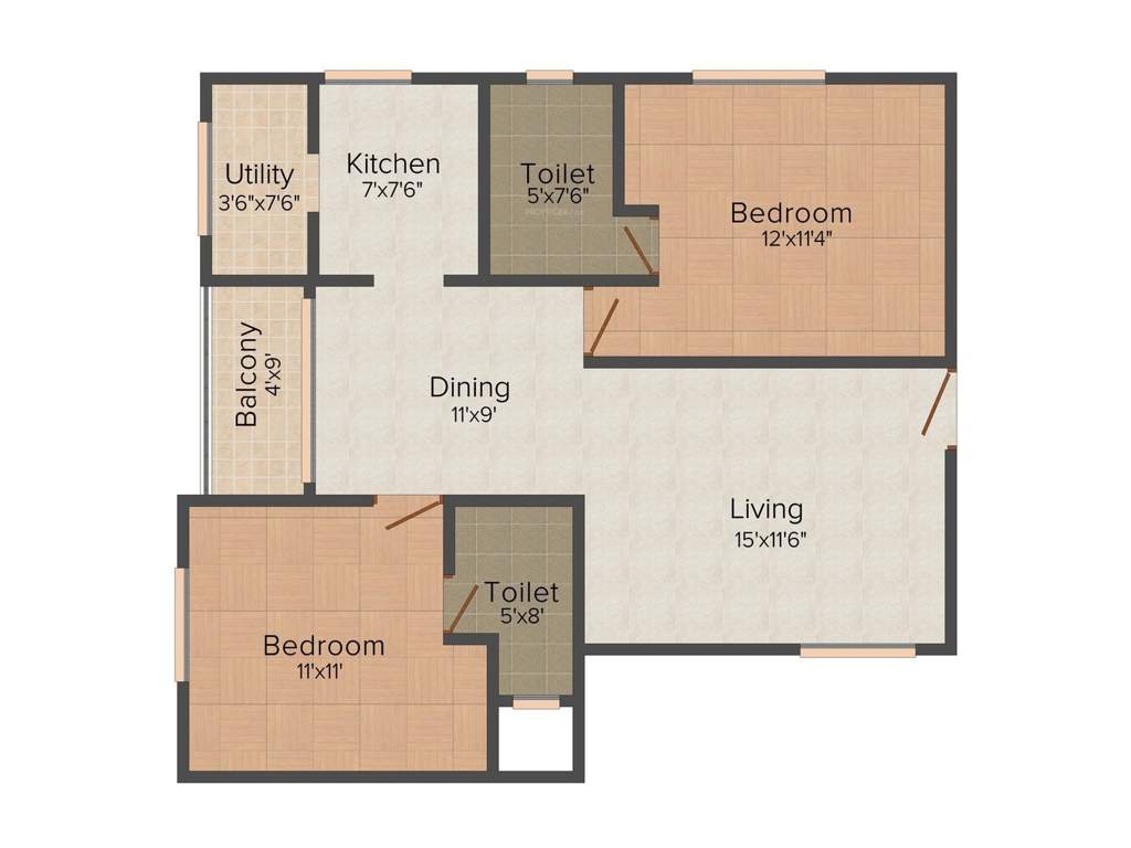 SSVR Laurel 2BHK+2T (1,160 sq ft) Pooja Room