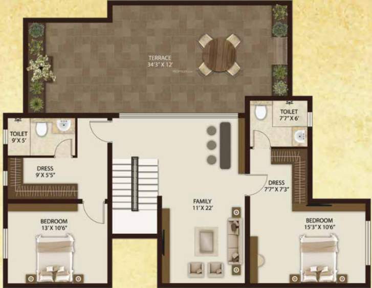  salvador Floor Plan Upper Level Duplex Plan