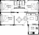 Visaka Alder (3BHK+2T (974 sq ft) 974 sq ft)