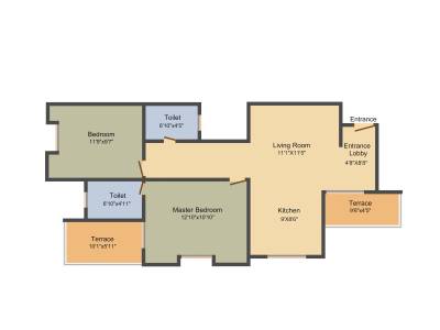 Shinde Sparsh (2BHK+2T (965 sq ft) 965 sq ft) Shinde Sparsh (2BHK+2T (965 sq ft) 965 sq ft)