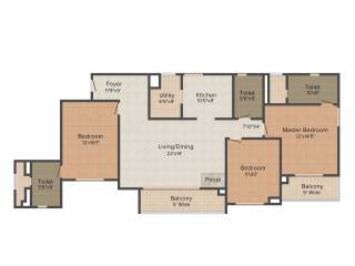 Aparna Elina (3BHK+3T (1,975 sq ft) 1975 sq ft) Aparna Elina (3BHK+3T (1,975 sq ft) 1975 sq ft)