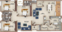 Pricol Aquitaine (3BHK+3T (2,467 sq ft) + Servant Room 2467 sq ft) Pricol Aquitaine (3BHK+3T (2,467 sq ft) + Servant Room 2467 sq ft)