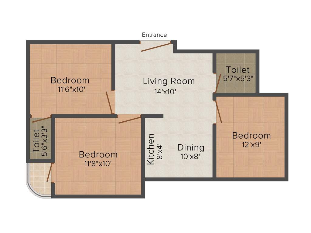 Unique Vatika (3BHK+2T (900 sq ft) 900 sq ft)