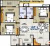 GK Golden City (3BHK+2T (1,410 sq ft) 1410 sq ft)