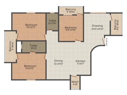 MC Castle (3BHK+2T (1,650 sq ft) 1650 sq ft) MC Castle (3BHK+2T (1,650 sq ft) 1650 sq ft)