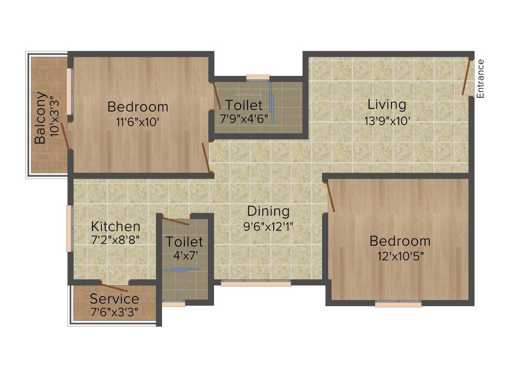 Kgeyes Madipakkam 280 (2BHK+2T (940 sq ft) 940 sq ft)