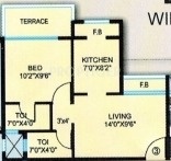 Prem Pride (1BHK+2T (655 sq ft) 655 sq ft)