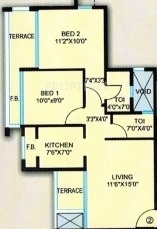 Prem Pride (2BHK+2T (960 sq ft) 960 sq ft)