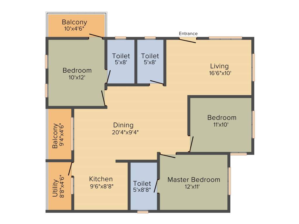 Bijith Krupa (3BHK+3T (1,504 sq ft) 1504 sq ft) Bijith Krupa (3BHK+3T (1,504 sq ft) 1504 sq ft)