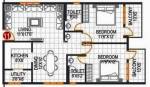 Sowmya Sarovar (2BHK+2T (1,220 sq ft) 1220 sq ft)