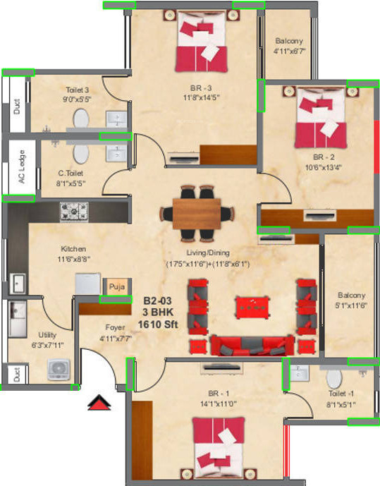  raj greenbay Floor Plan Floor Plan