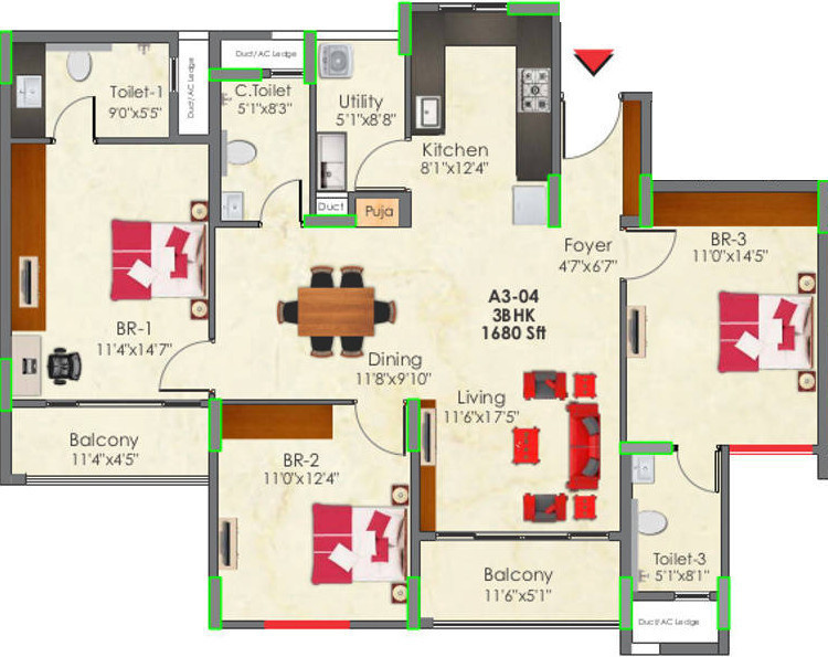  raj greenbay Floor Plan Floor Plan