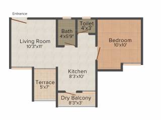 Maple Aapla Ghar Ambegaon Annex (1BHK+1T (575 sq ft) 575 sq ft)