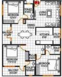 Sowmya Sarovar (3BHK+3T (1,580 sq ft) 1580 sq ft)