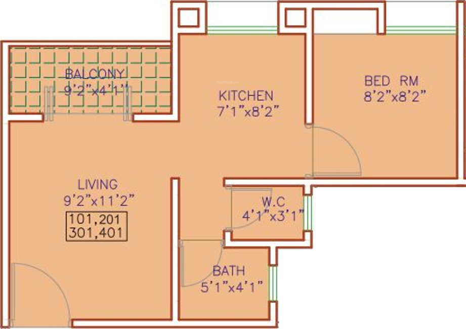Maple Aapla Ghar Talegaon Dhamdhere (1BHK+1T (429 sq ft) 429 sq ft)