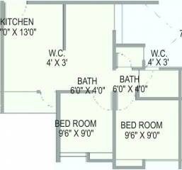 Maple Aapla Ghar Sanaswadi (2BHK+2T (625 sq ft) 625 sq ft)