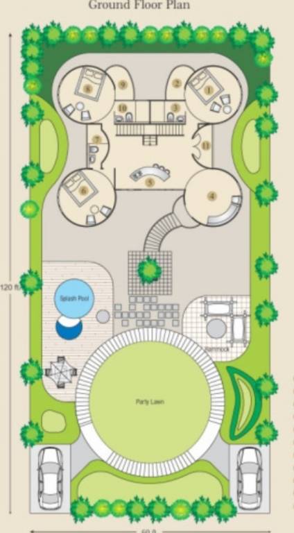 mangonese villa Floor Plan Ground Floor Plan