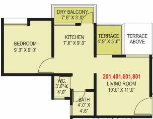 Maple Aapla Ghar Chakan (1BHK+1T (505 sq ft) 505 sq ft)