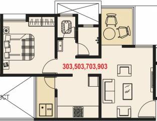Maple Aapla Ghar Chakan (1BHK+1T (637 sq ft) 637 sq ft)