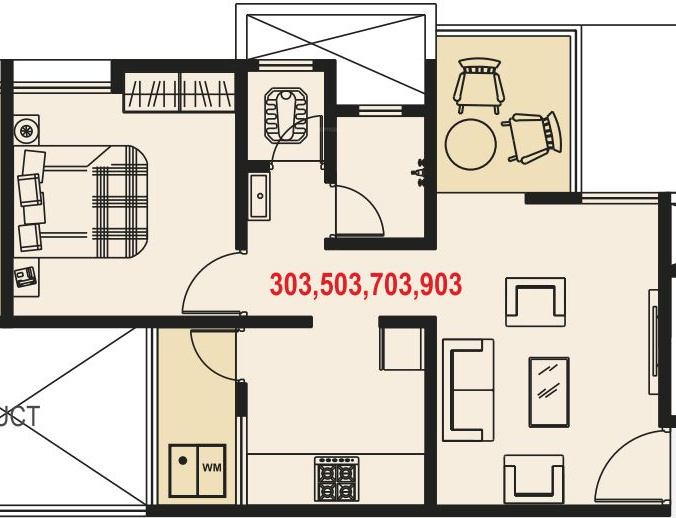 Maple Aapla Ghar Chakan (1BHK+1T (637 sq ft) 637 sq ft) Maple Aapla Ghar Chakan (1BHK+1T (637 sq ft) 637 sq ft)