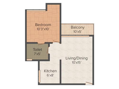 Sairekha Laxmi Vishnu Vihar (1BHK+1T (595 sq ft) 595 sq ft)