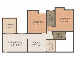 Maple Aapla Ghar Kirkatwadi (2BHK+2T (871 sq ft) 871 sq ft) Maple Aapla Ghar Kirkatwadi (2BHK+2T (871 sq ft) 871 sq ft)