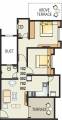 Maple Sai Krupa Residency (2BHK+2T (886 sq ft) 886 sq ft) Maple Sai Krupa Residency (2BHK+2T (886 sq ft) 886 sq ft)