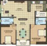 AR Shiva Sai Enclave (2BHK+2T (1,188 sq ft) 1188 sq ft)