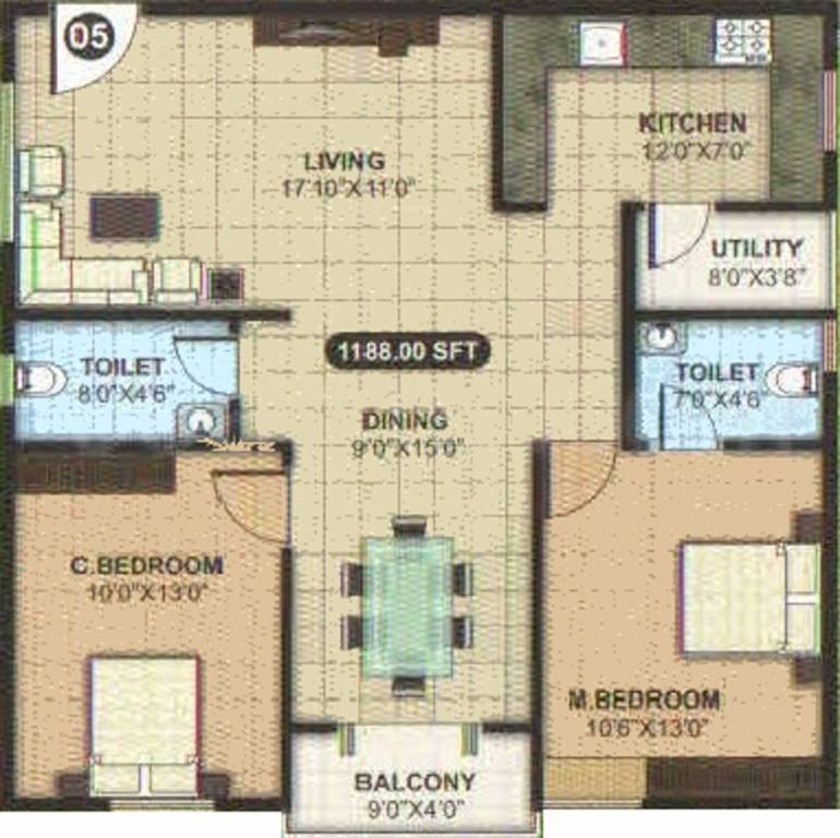 AR Shiva Sai Enclave (2BHK+2T (1,188 sq ft) 1188 sq ft) AR Shiva Sai Enclave (2BHK+2T (1,188 sq ft) 1188 sq ft)