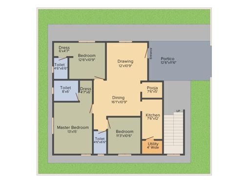 Celebrity Lifestyle Dream Homes I (3BHK+3T (1,550 sq ft) + Pooja Room 1550 sq ft)