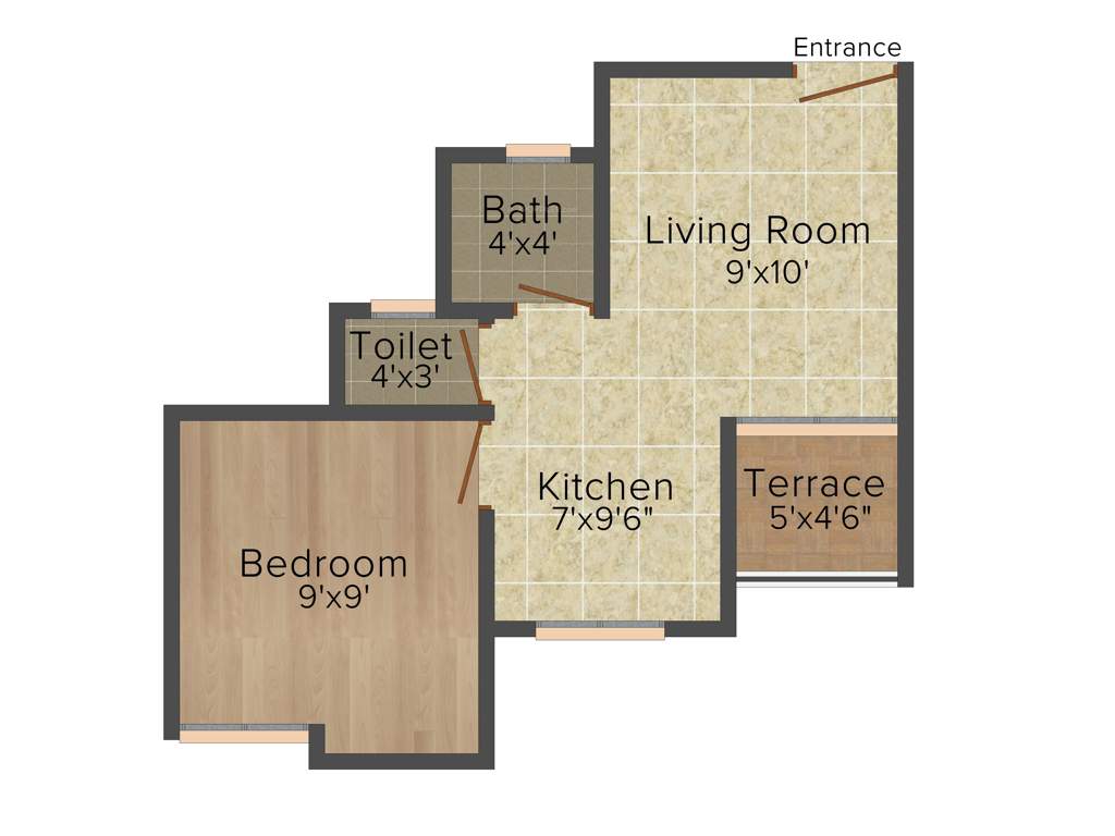 Maple Aapla Ghar Kondhwa Annexe (1BHK+1T (403 sq ft) 403 sq ft)