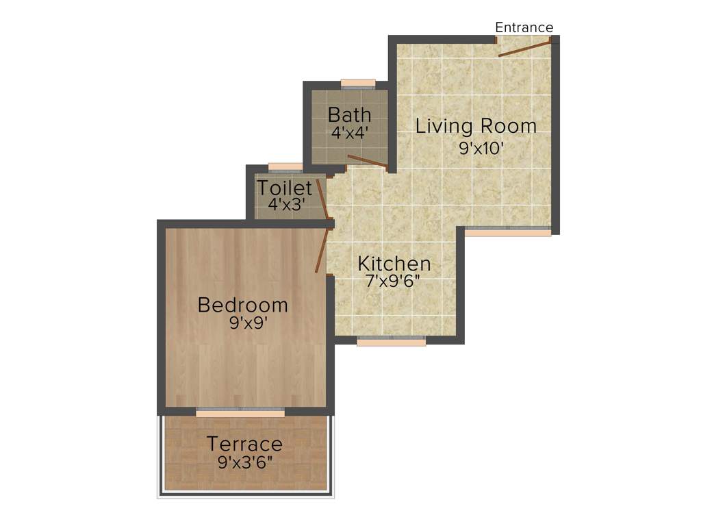 Maple Aapla Ghar Kondhwa Annexe (1BHK+1T (410 sq ft) 410 sq ft)