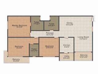 Flying Falling Waters (3BHK+3T (1,894 sq ft) 1894 sq ft) Flying Falling Waters (3BHK+3T (1,894 sq ft) 1894 sq ft)