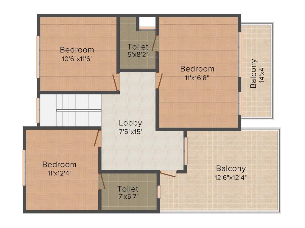 Motzkin Park Terrace (4BHK+4T (2,580 sq ft) 2580 sq ft)