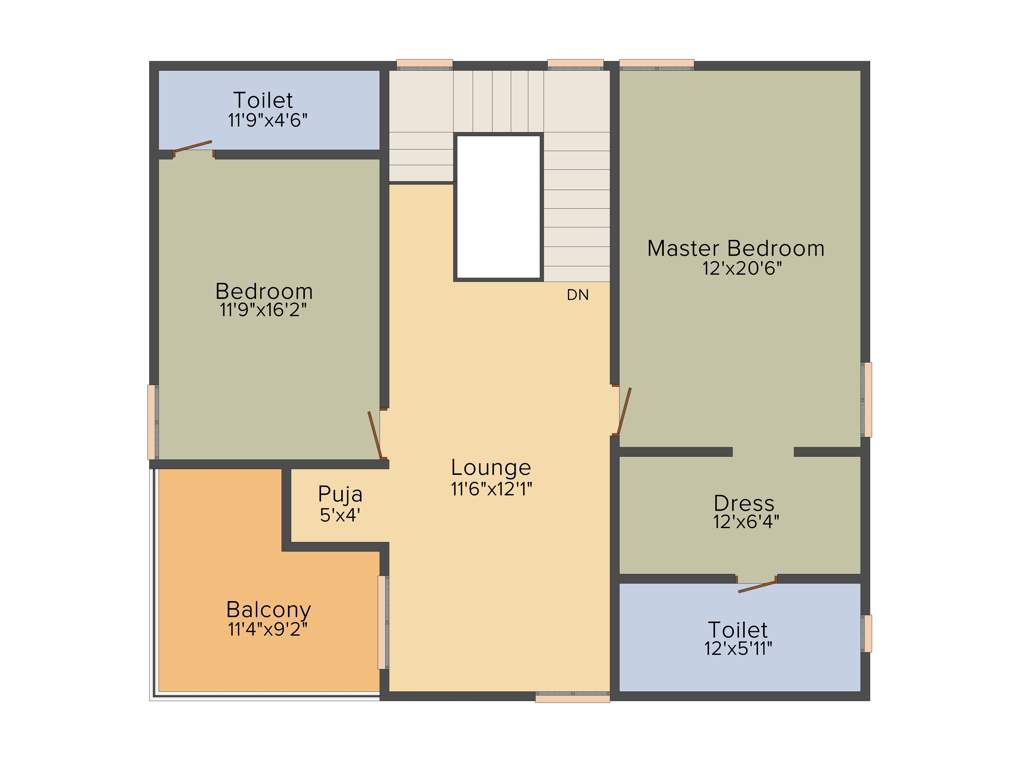 Incor Divino (3BHK+3T (2,564 sq ft) + Pooja Room 2564 sq ft)